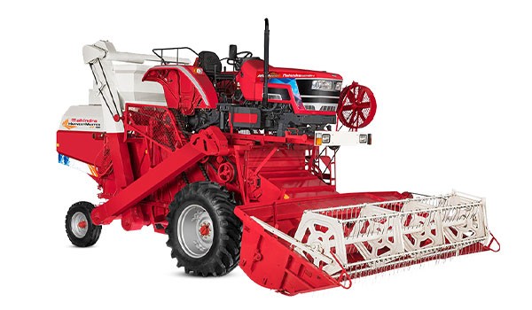 Mahindra harvest master 4WD: Tractor mounted combine harvester