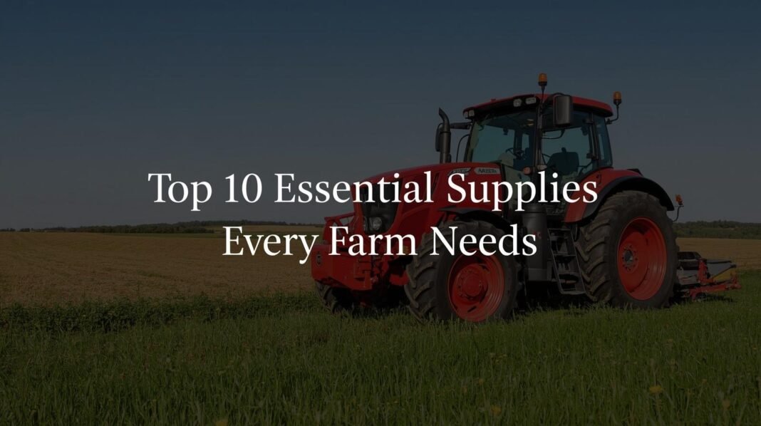 Top 10 Essential Tractor Supplies Every Farmer Needs