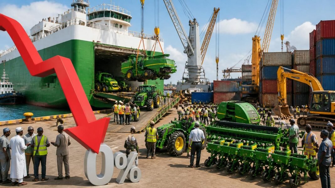 Nigeria Scraps All Import Duties on Farm Machinery in Biggest Tariff Overhaul in Years