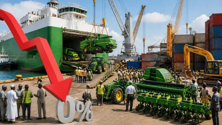 Nigeria Scraps All Import Duties on Farm Machinery in Biggest Tariff Overhaul in Years